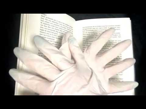 LATEX GLOVES♥DUTCH♥READING 👑part 2 with background mouth sounds [[ASMR]]