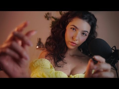 ASMR Touching Your Face While I Whisper for Deep Sleep 💤
