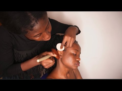 ASMR SUPER RELAXING FACE TOUCHING,EAR NITPICKING AND HAIR BRUSHING 😴😴