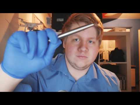 ASMR Sleep Clinic Roleplay in German (Deutsch / Tapping / Binaural)
