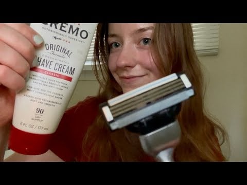 asmr soft spoken shaving your beard 💈