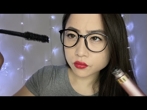 ASMR | Sassy Asian Lady Does Your Eyelashes | Personal Attention | Whispering