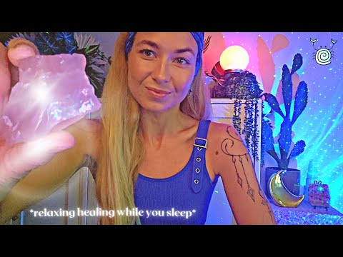 [Reiki ASMR] ~ Helping you to Relax while you Sleep😴 sound healing | crystal healing | whispering