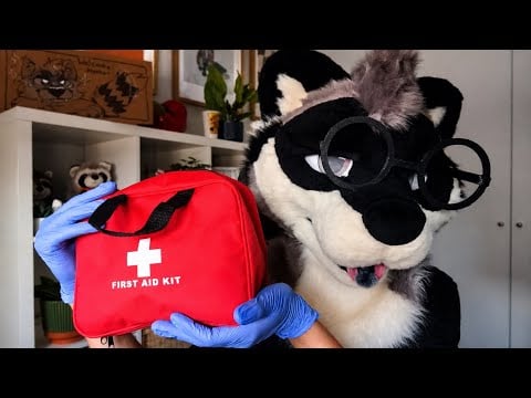 [Furry ASMR] Hospital Roleplay 🏥 | Personal Attention, Wound Check, Cleaning & Bandaging