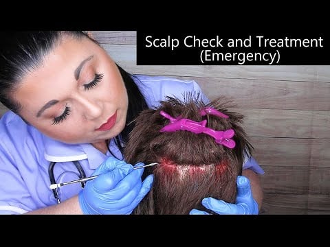 ASMR Scalp Check and Treatment (Emergency) (Medical Instruments, Whispering) Medical Roleplay