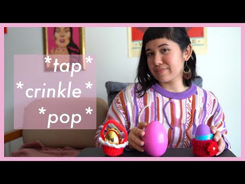 Easter ASMR / tap / crinkle / soft spoken