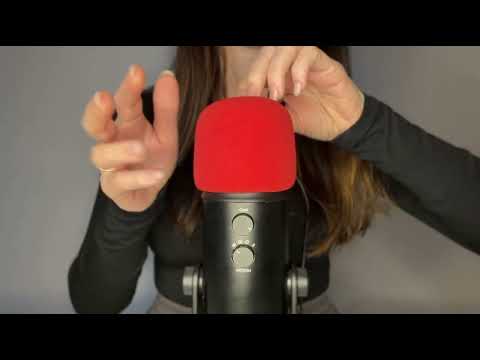 ASMR Intense mic triggers for sleep😴 (mic scratching, tape on the mic, textured scratching)
