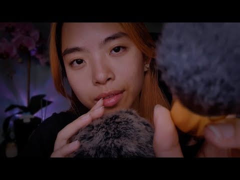 Gentle old school ASMR for sleep 🧚 classic trigger words, fluffy mic sounds, tapping, face brushing