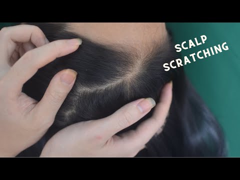 ASMR Scalp Scratching, Relaxing Hair Combing, Hair Parting Real Person For Stress Relief