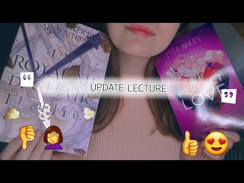 #ASMR FR 📚 Update Lecture 6 livres (Déceptions et Coups de 💕 Booktube)