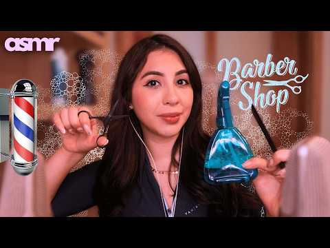 ASMR | Barbería 💈Lavado de Cabello y Afeitado, MASAJE Craneal ✂️ Roleplay