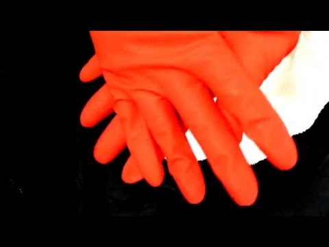 👐 RUBBER GLOVES in RED 💗 [[ASMR]]