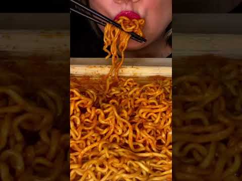 Samyang Habanero Lime Fire Noodles #shorts #asmr #eating  #spicynoodles