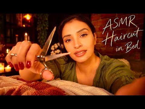 ASMR Let Me Cut Your Hair and Beard In Bed