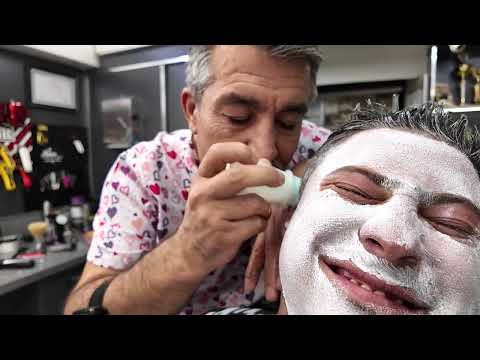 ASMR Barber Spa — Shoulder Massage, Haircut , Skin Care Pimple Popping & Ear Cleaning Sounds 😌