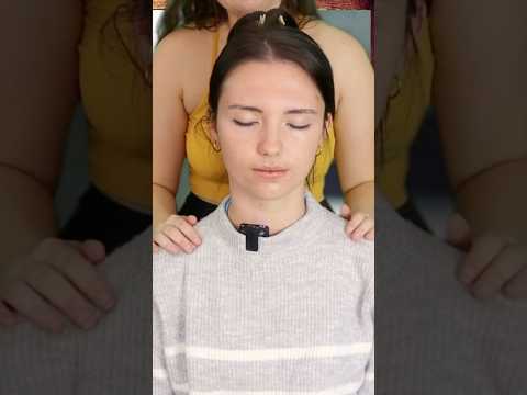 asmr massage on a real person - soft spoken