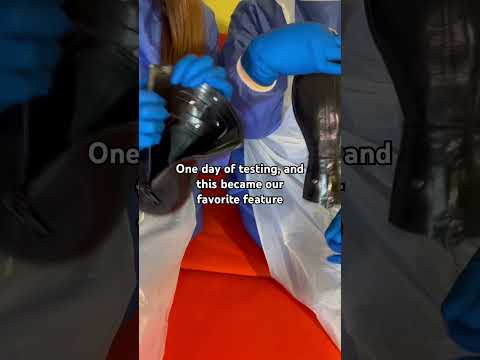 We tried them. the zip is what caught our attention #nurse #medicalexam #latexgloves