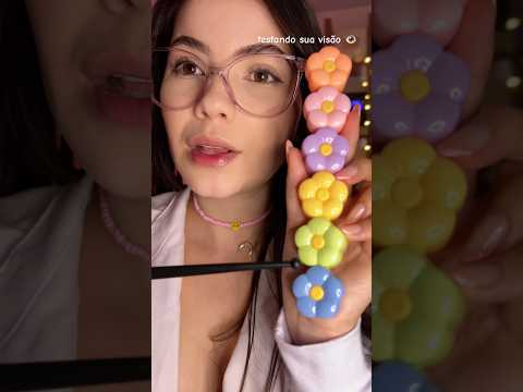 Asmr testando sua visão 👁️#asmr#oftalmologista  #testedevisão #asmrexam #asmrsounds