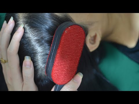 ASMR Relaxing Hair Play With Sounds Of Snoring, Breathing, Mouth Sounds For Relaxation