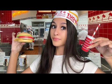 ASMR| Nice IN N OUT employee roleplay🍔