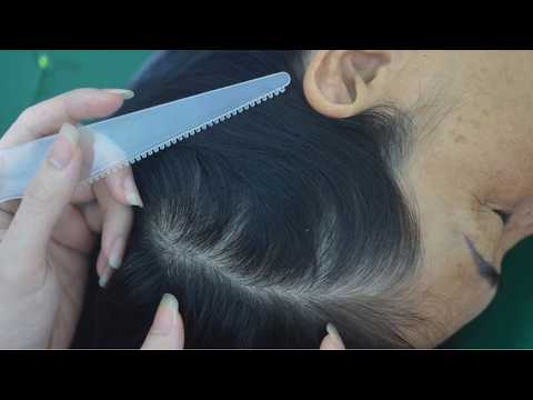 ASMR Hair Combing And Hair Parting With Soothing Hair Sounds For Reduce Anxiety