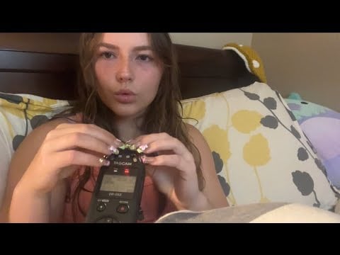 Tascam ear Tapping & mouthsounds ~ SUPER TINGLY