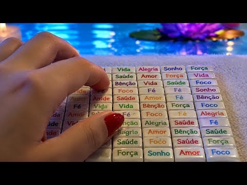 Relaxing ASMR Word Tile Sounds ✨ Soft tapping & Scratching