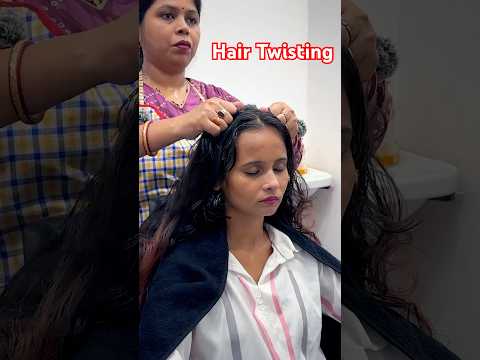 ASMR Head Massage with her Signature style Hair Twisting #asmr #shorts