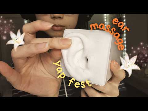 fast and aggressive asmr | yap fest, ear massage, squishes, etc
