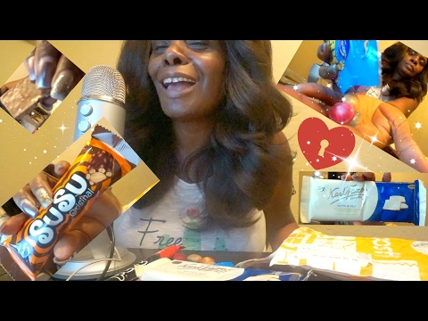 Opening ASMR Eating Candy/Sound/Soft Spoken