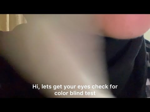ASMR | Eye Color Blind Test in My Language Malay/Bahasa (Endless Camera tapping, lights)
