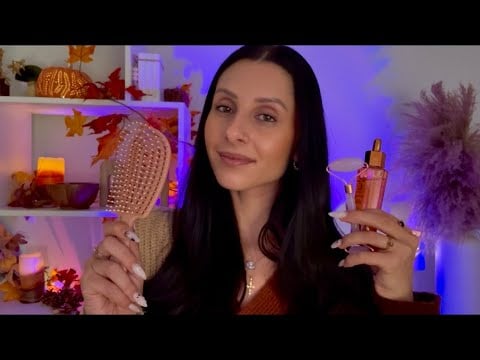 ASMR 2hr Forest Spa Treatment 🎃🌲 Pumpkin Spice, Wooden Tools & Exfoliation
