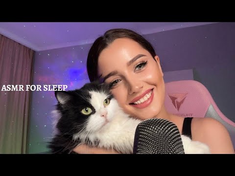 asmr  for deep sleep 😴 (fluffy mic scratches, brain massage, tapping sounds)