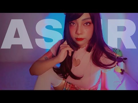 ASMR PASSANDO COISAS NO SEU ROSTO ♡ Sons de água, creme, espuma, sons de boca, sem fala😛 #ASMR