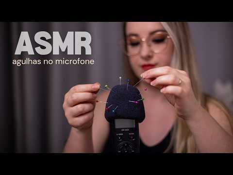 ASMR | COLOCANDO AGULHAS NO MICROFONE | ARRANHANDO O MICROFONE | RECUPERANDO SEUS ARREPIOS | TASCAM