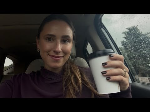lofi asmr in my car while it’s raining 🌧️ (tingly close up whispers + tapping) 