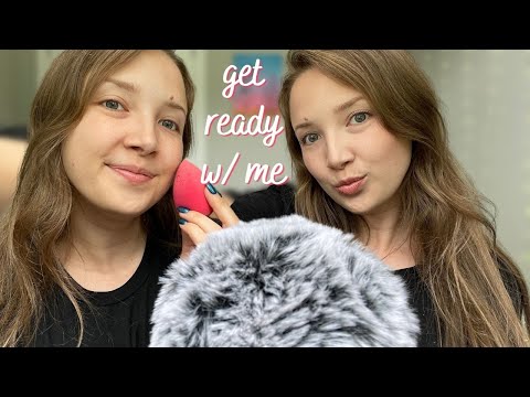 ASMR| Minimal Makeup Routine ✨quick everyday makeup ✨ (whispered, makeup tapping/scratching)