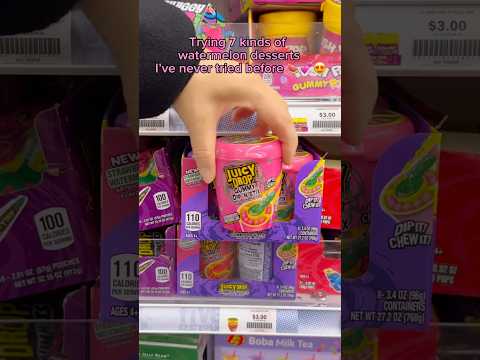 Trying seven kinds of watermelon desserts I’ve never tried before… #Food #Watermelon #mukbang