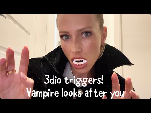 ASMR Vampire Cares for You After Turning 🩸 3DIO Ear Triggers