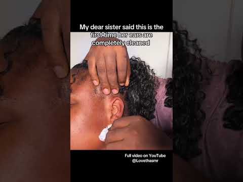 My dear sister confessed this is the first time someone is cleaning her ears properly