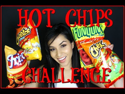 ASMR 🖤SUPER CRUNCHY SOUNDS - EATING HOT CHIPS   😱🔥🔥Soft spoken