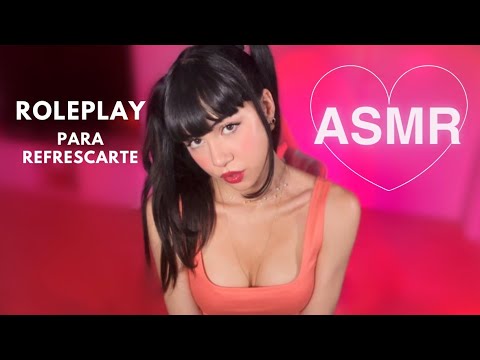 ASMR tu NOVIA te ayuda con el calor 🧊  ROLEPLAY