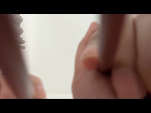 ASMR | Sketching and outlining your face, hair and neck (camera touching, camera tapping)
