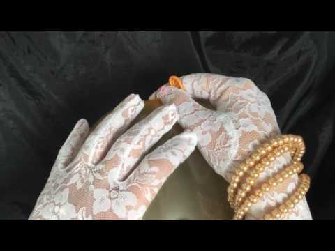 ✽ஜீ✽ GLOVES✽ஜீ✽opera gloves in LACE with a BALLOON [[ASMR]]