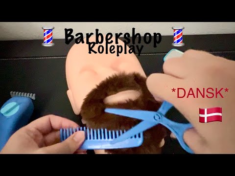 ASMR - barbershop roleplay | danish/dansk