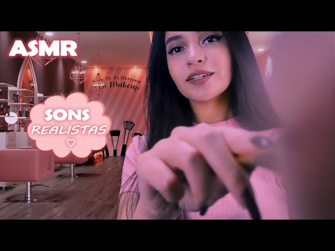 ASMR FAST ✨ MAQUIANDO VOCÊ PRO ANO NOVO *Sons Realistas de Maquiagem, Inaudível*