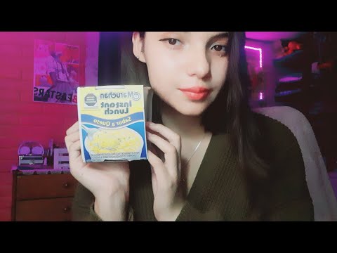 ASMR COMIENDO🍜 // maruchan de queso + storytime y mi mayor fobia😰