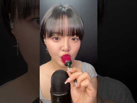 juicy rosy lip tint mouth sounds... #asmr