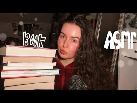 ASMR || The books I read in October (book triggers)