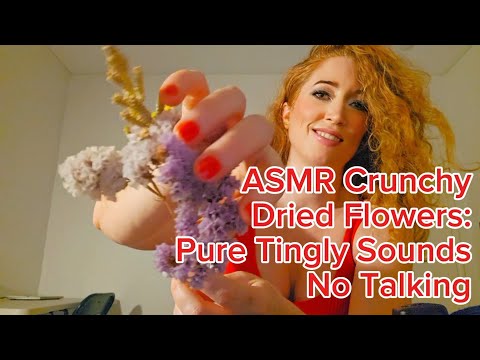 ASMR Crunchy Dried Flowers 🌸🌼🌸 Pure Tingly Sounds | No Talking